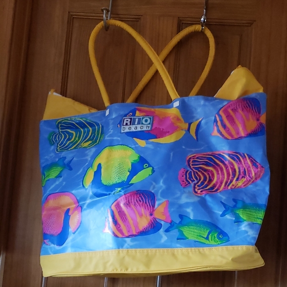 vinyl beach tote